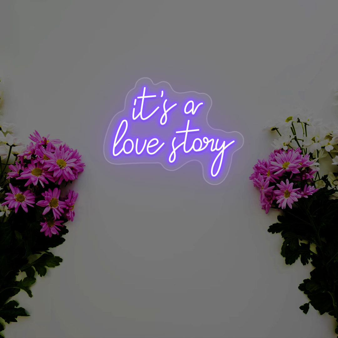 It's A Love Story Neon Sign | CNUS011784