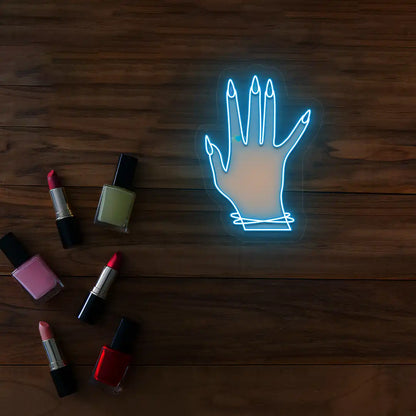 Nail Game Strong Neon Artwork in iceblue color