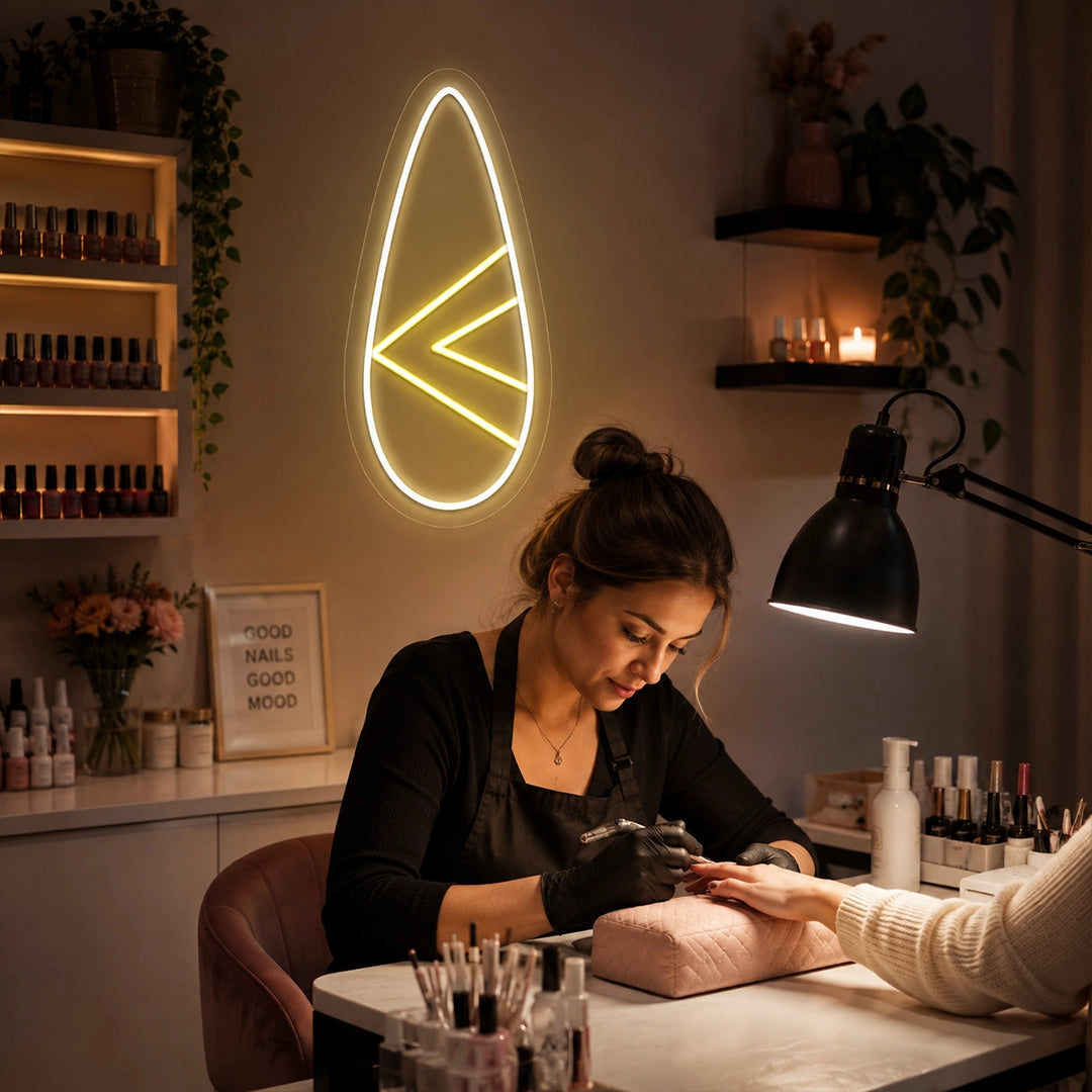 Sleek Nail Neon Sign