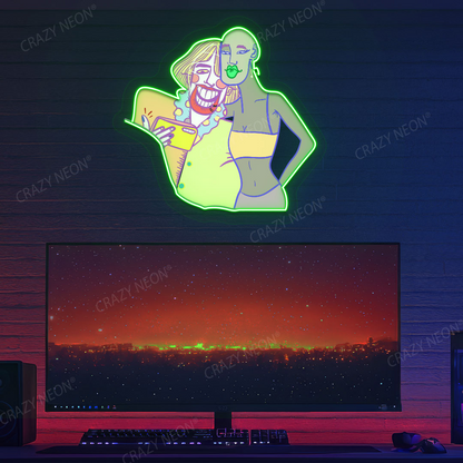 Snap Moment Neon Artwork | Green