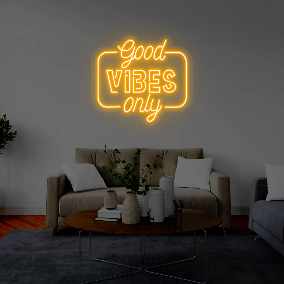 Good Vibes Only Neon Sign | CNUS000269 | Orange