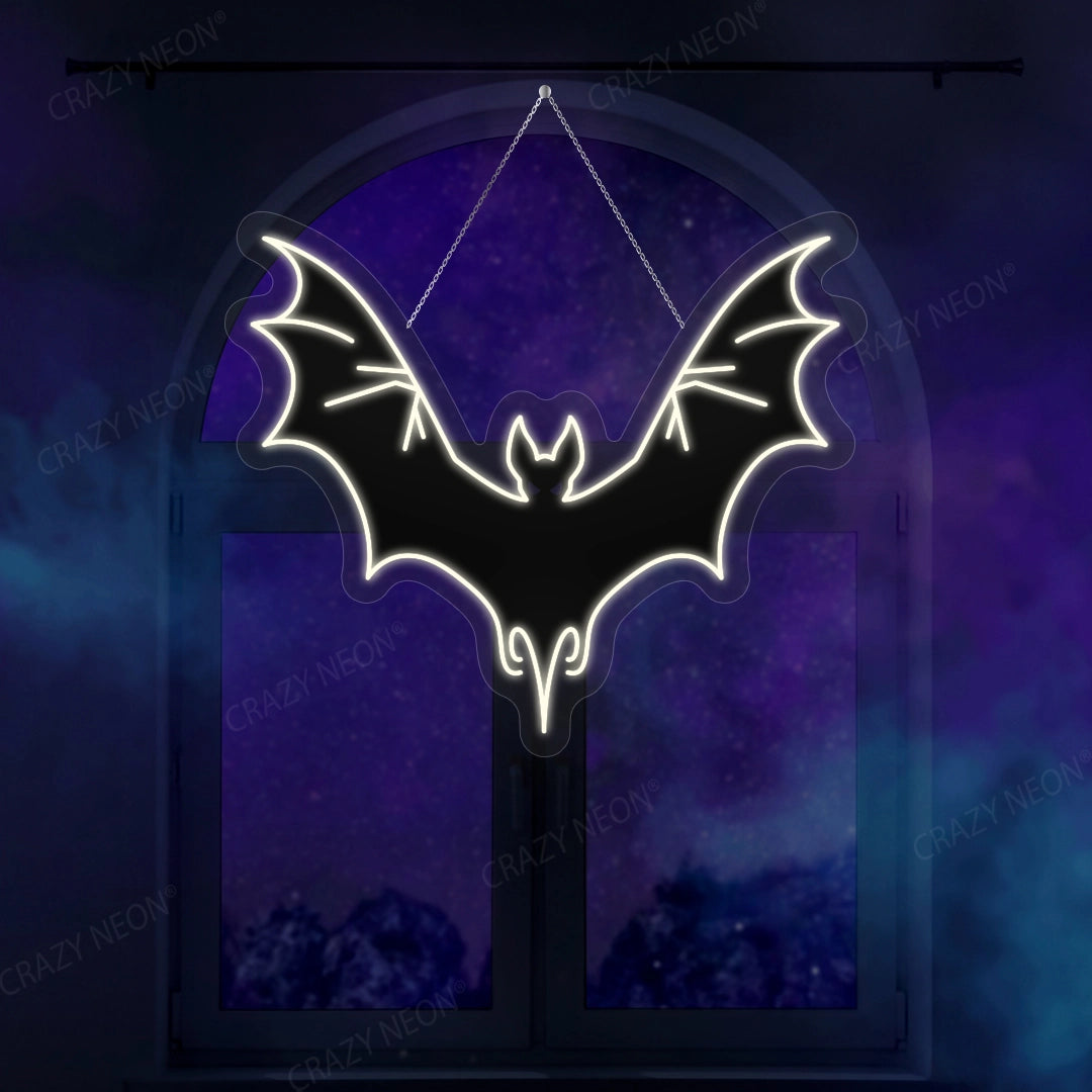 Bat Neon Artwork | Warm White