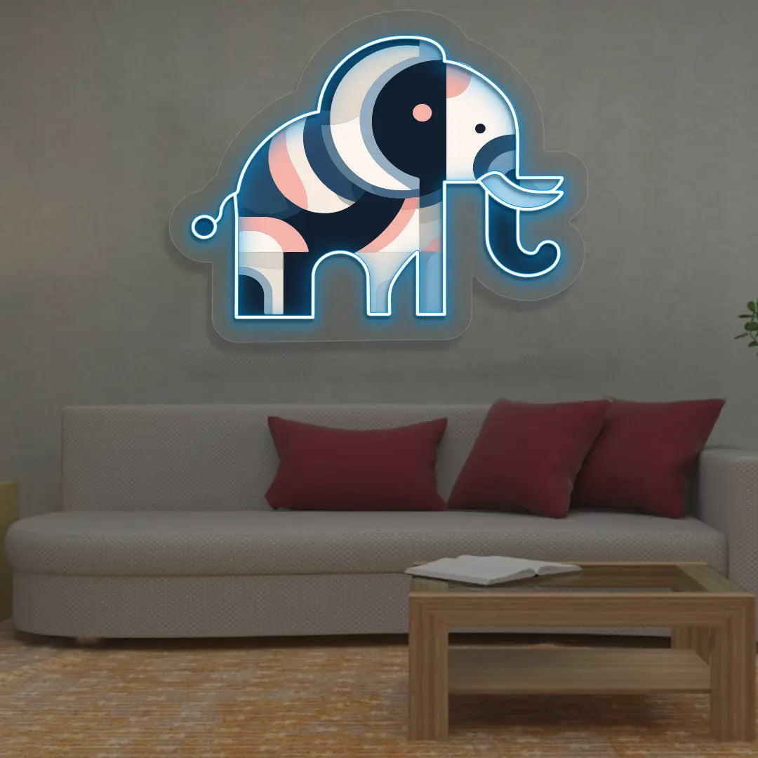 Abstract Trunk Neon Artwork Sign
