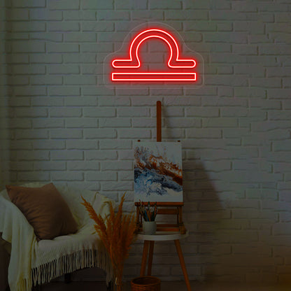 Libra Zodiac Neon Sign | CNUS013682 | Red