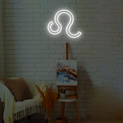 Leo Zodiac Neon Sign | CNUS013762 | White