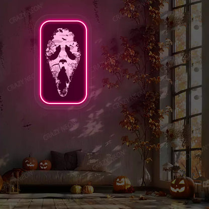 Slendrina X Reaper Illusion Neon Artwork | Pink