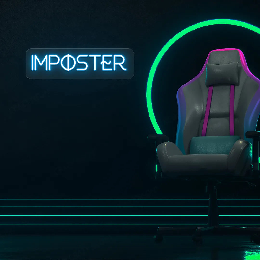 Imposter Neon Sign | Iceblue
