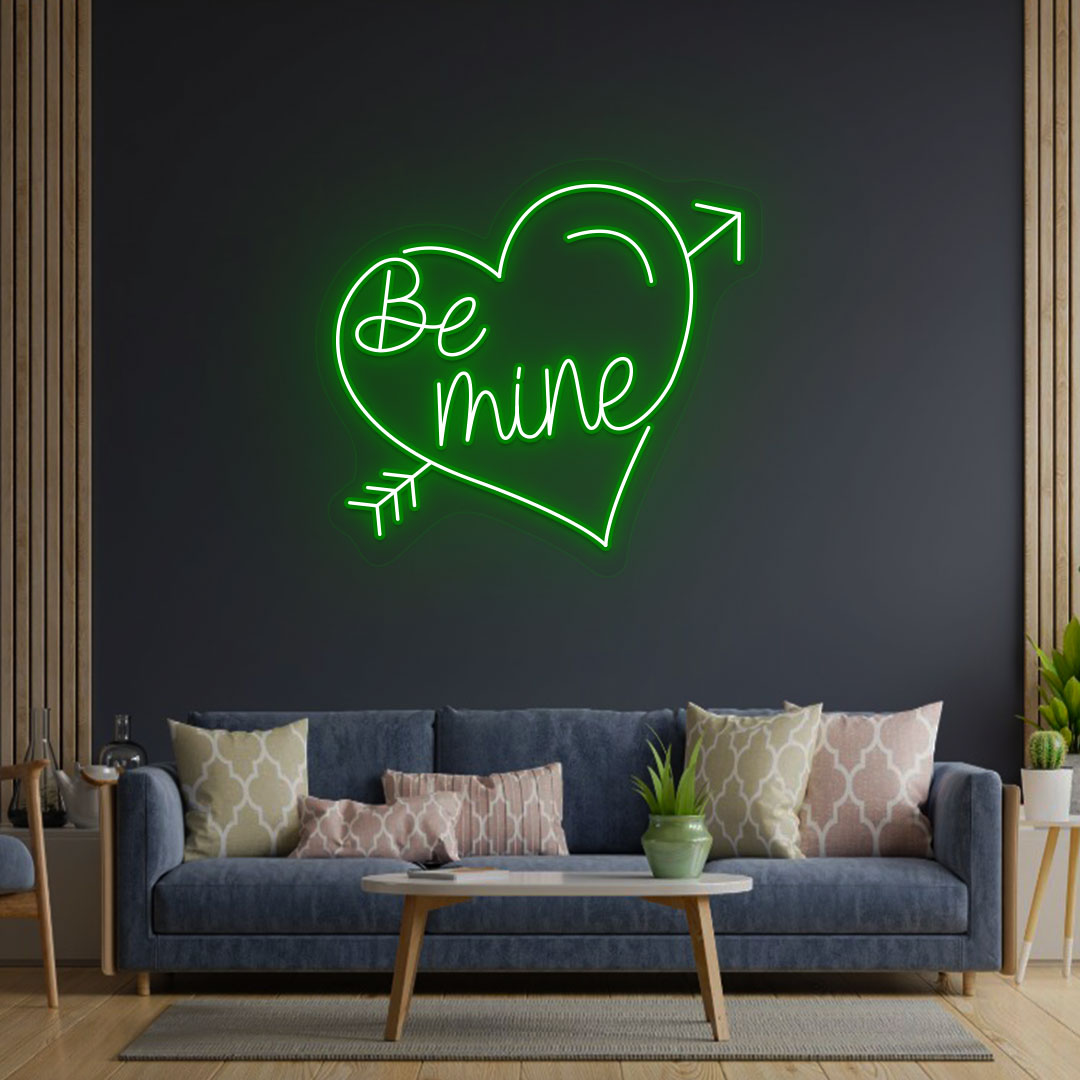 Be Mine Heart Neon Sign