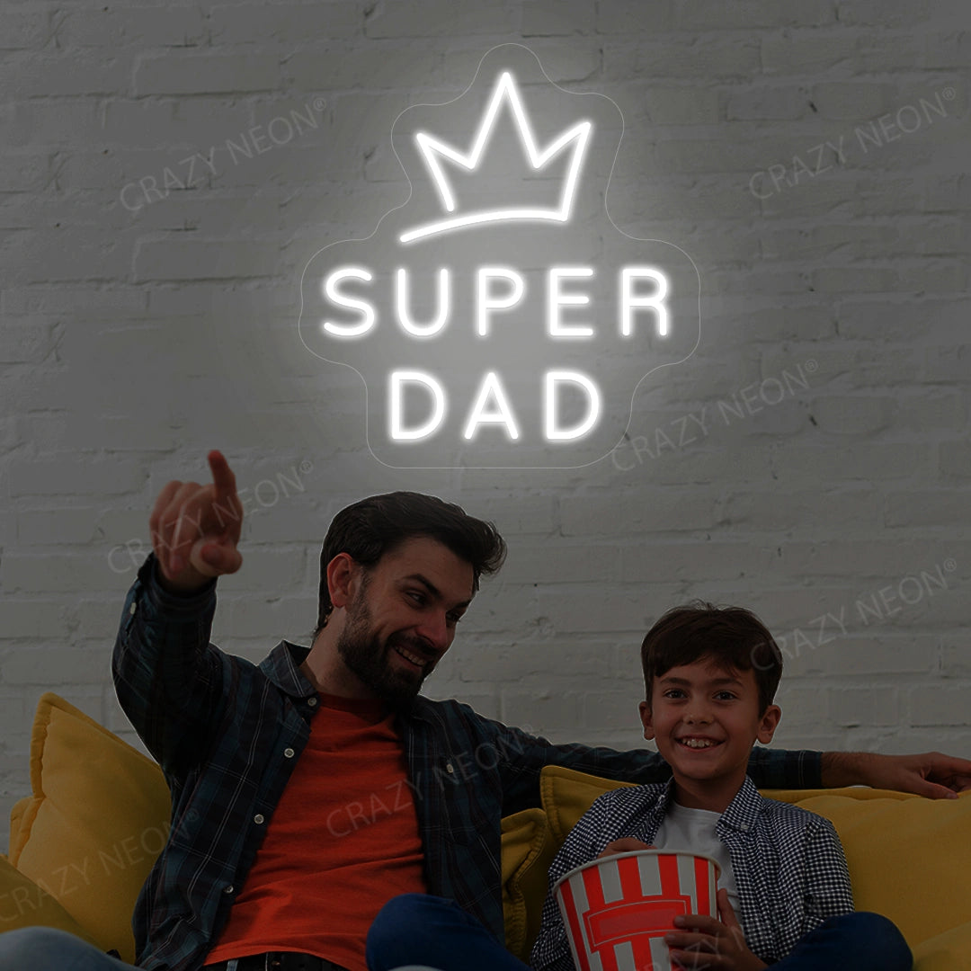 Super Dad Neon Sign | Warmwhite