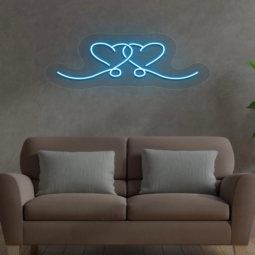 Heart String Neon Sign