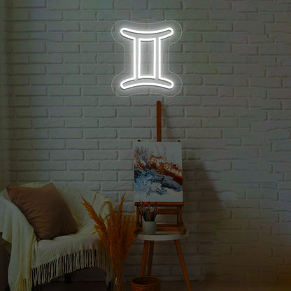 Gemini Zodiac Neon Sign | CNUS014162 | White