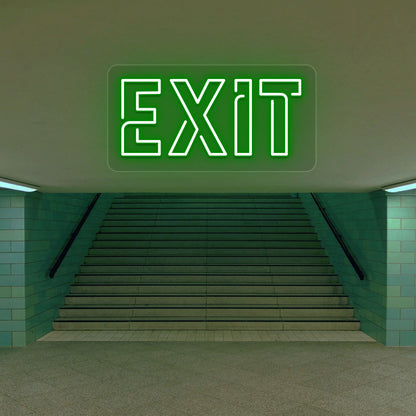 Exit Neon Sign