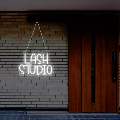 Lash Studio Text Neon Sign | CNUS013010 | White