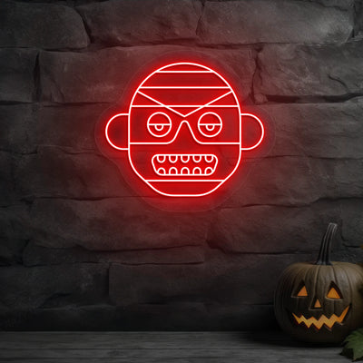 Mummy Frank Neon Sign | Red