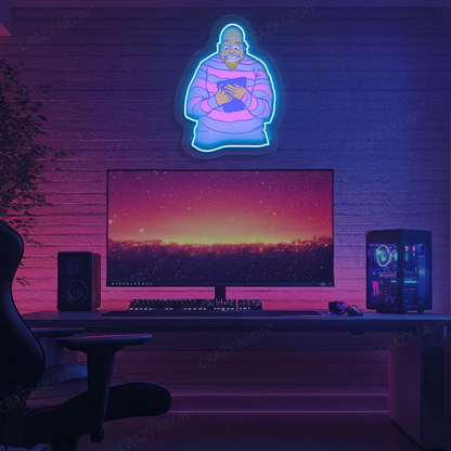 Scroll Mode On Neon Artwork | Iceblue