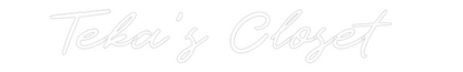 CN LED NEON: Teka's Closet