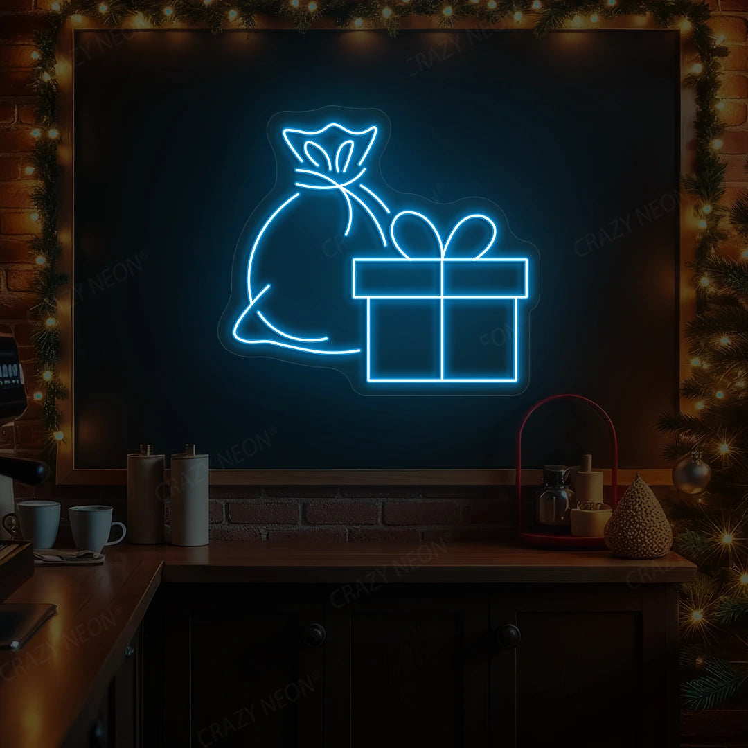 Gift Bag & Present Neon Sign | Icelue