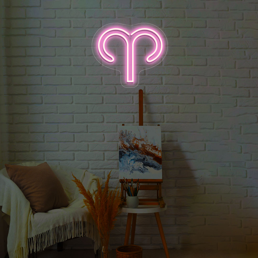 Aries Zodiac Neon Sign | CNUS014002 | Pink
