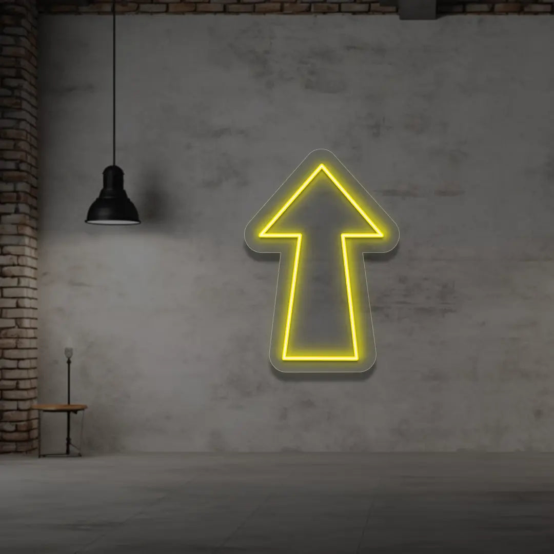 Upward Classic arrow in Yellow color