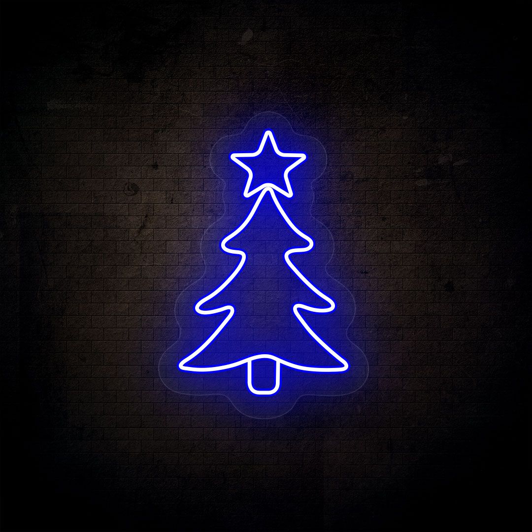 Christmas Tree Neon Sign | CNUS000083 | Blue