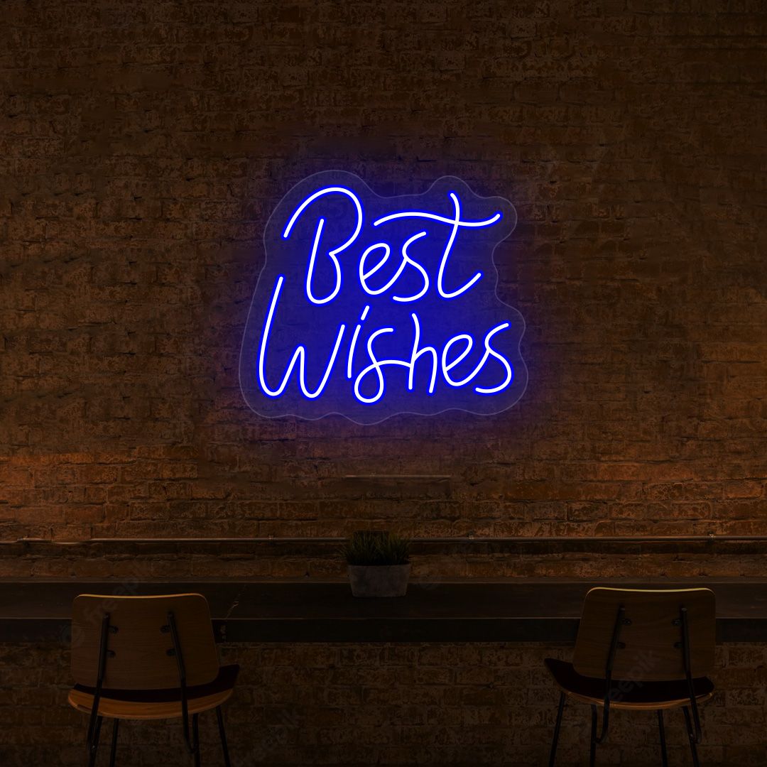 Best Wishes Neon Sign
