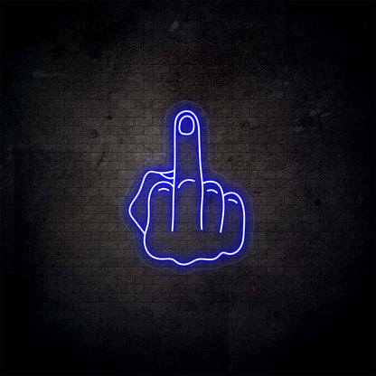 Middle Finger Neon Sign