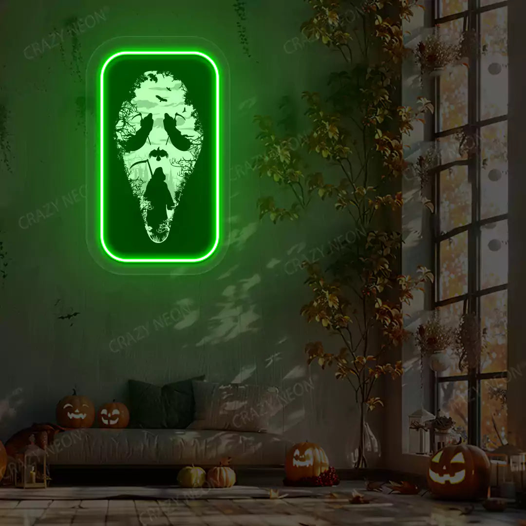 Slendrina X Reaper Illusion Neon Artwork | Green