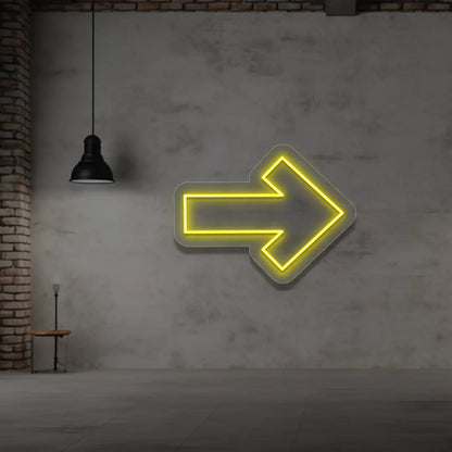 Right Arrow Neon Sign
