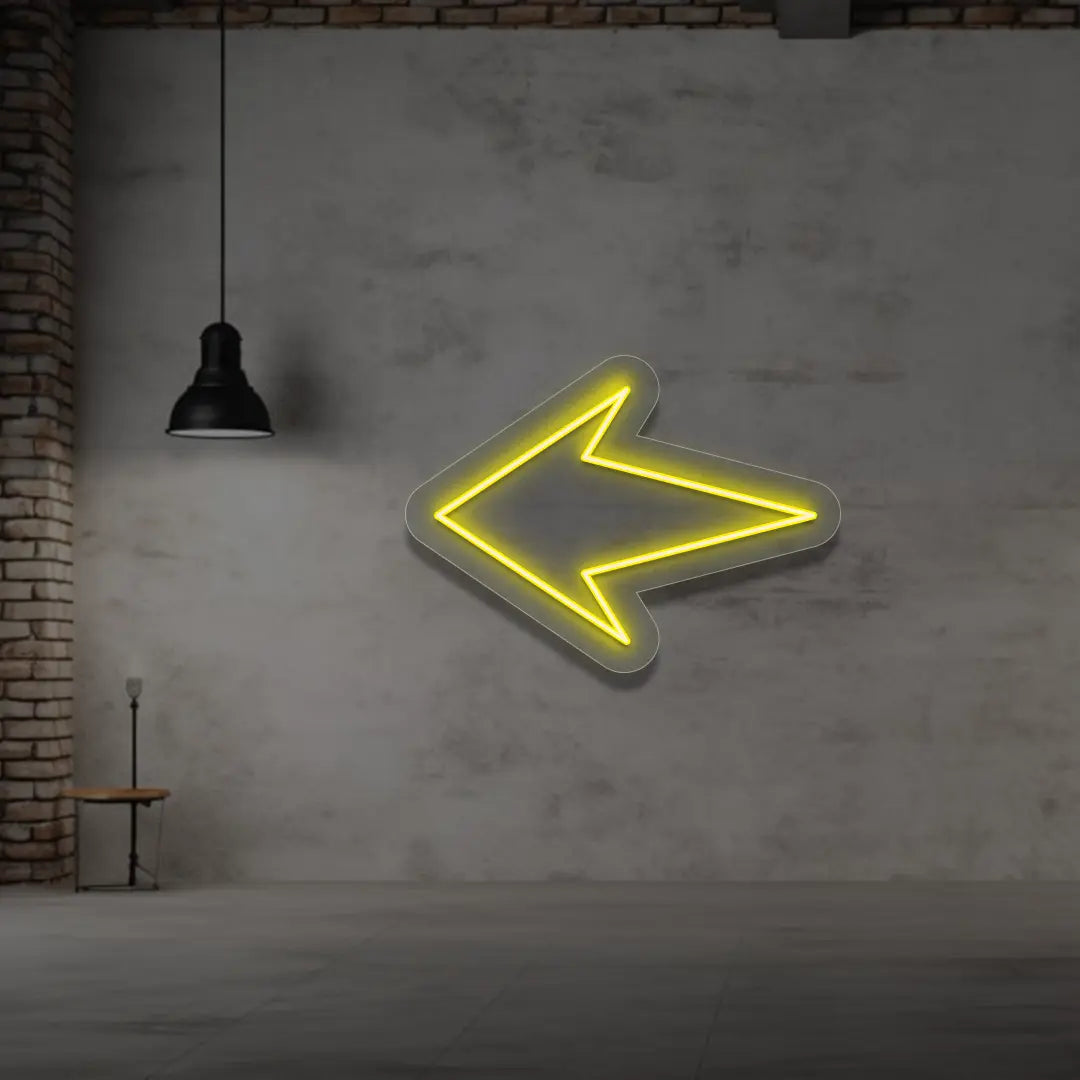 Left Arrow Neon Sign