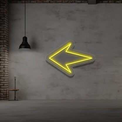 Left Arrow Neon Sign