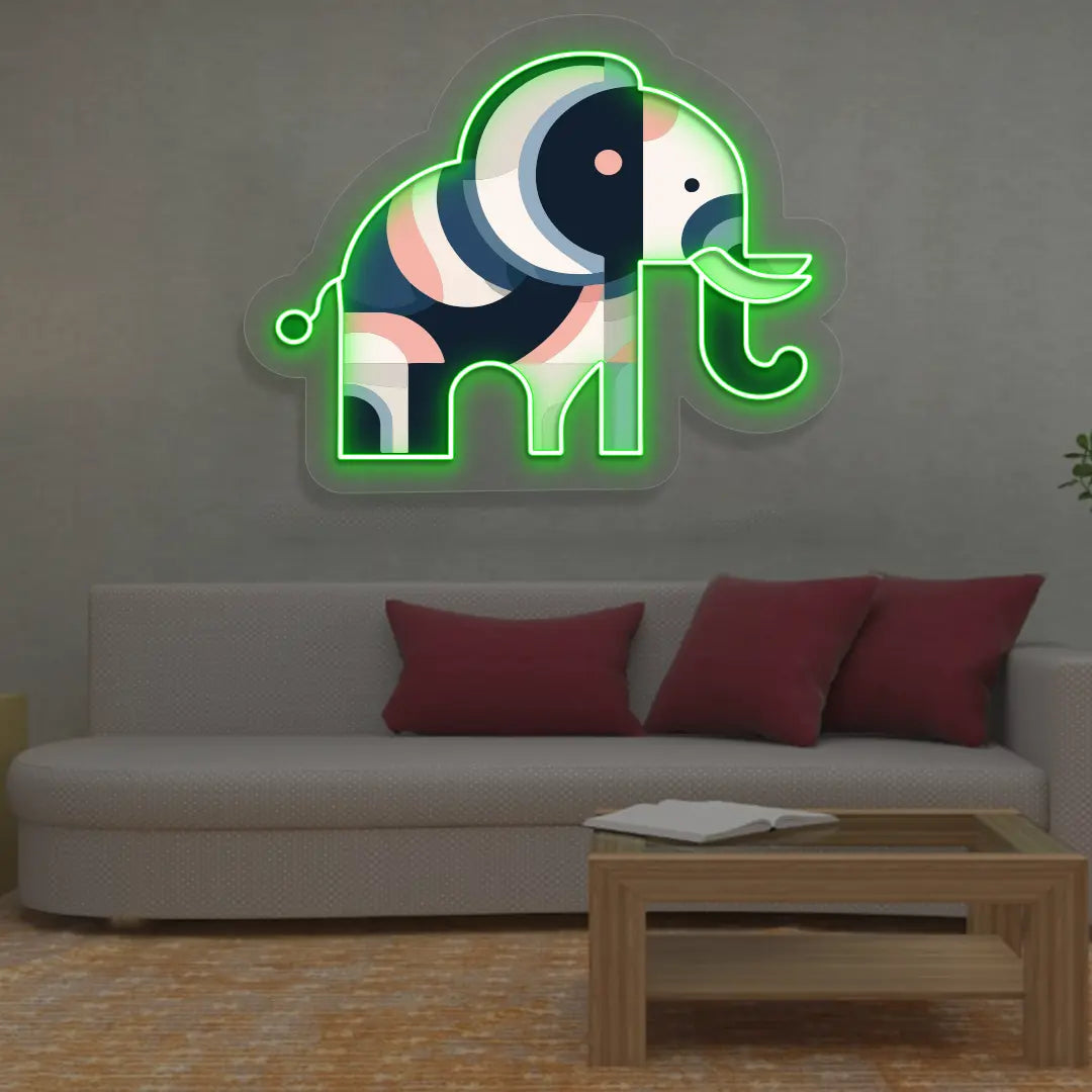 Abstract Trunk Neon Artwork Sign