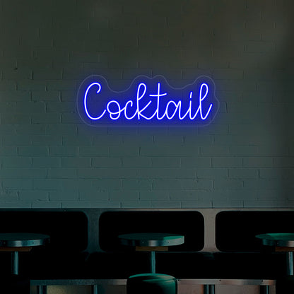 Crazy Cocktail Neon Sign | Blue