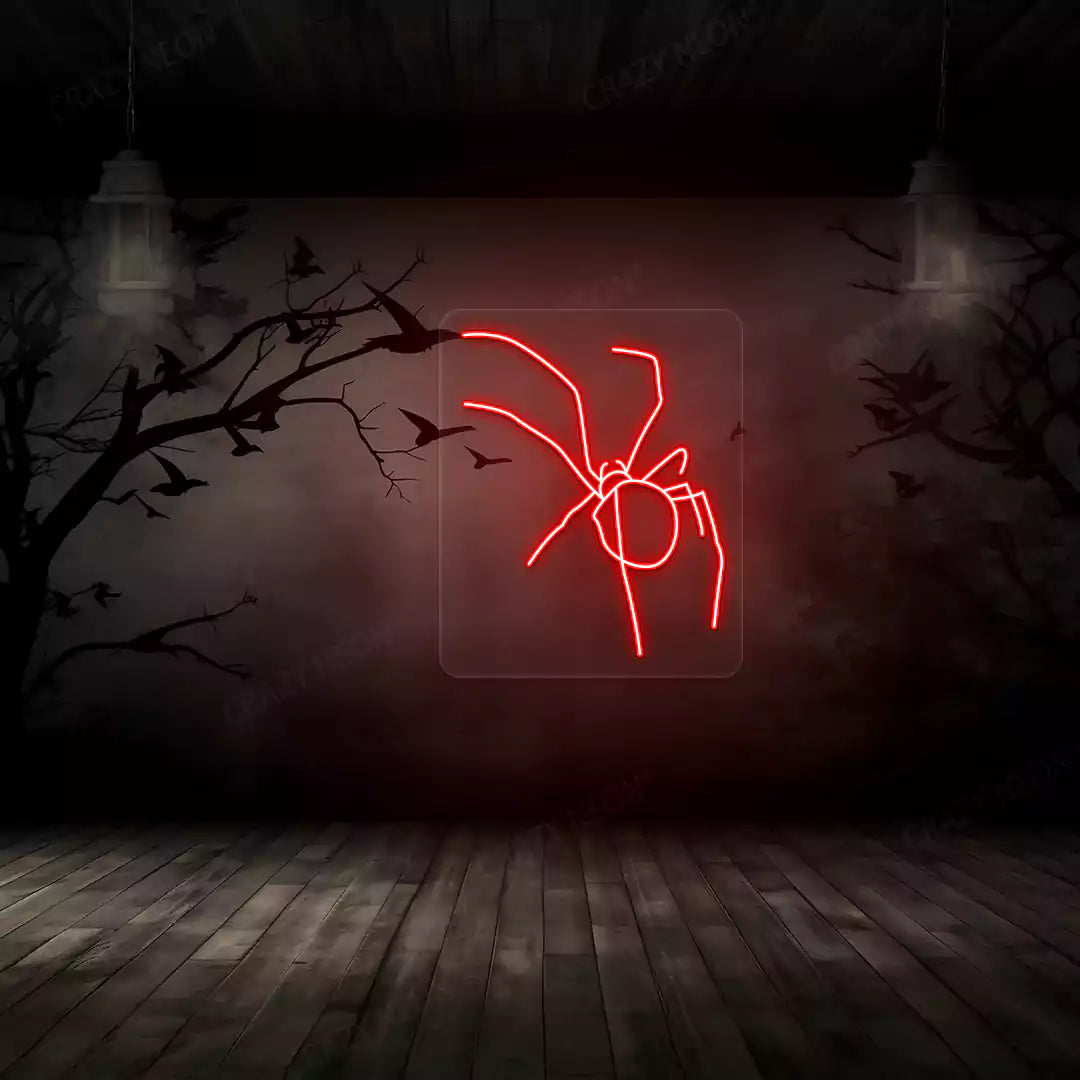 Spider Neon Sign | Red