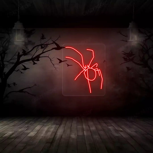 Spider Neon Sign | Red