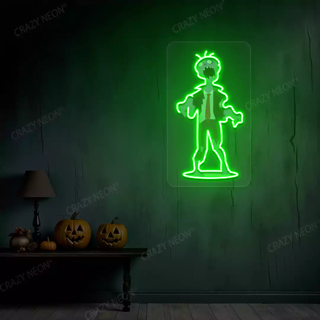 Office Zombie Neon Artwork | Green