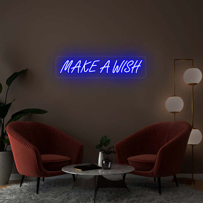 Make A Wish Neon Sign