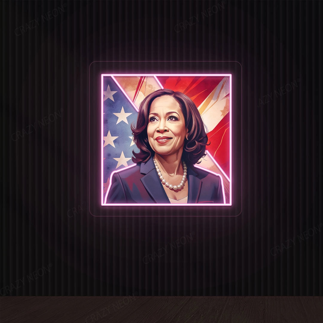 Kamala Harris For President Neon Sign