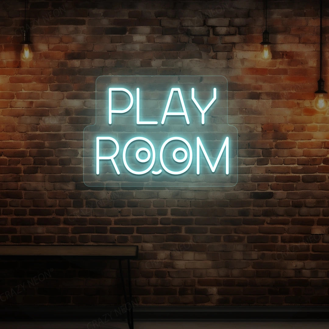 Play Room Eyes Neon Sign | Iceblue