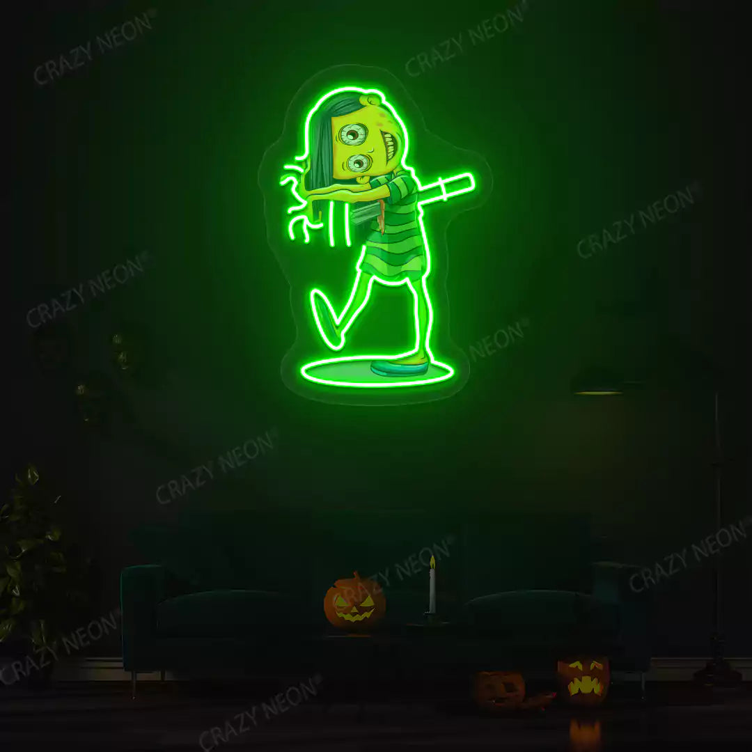 Demoness Neon Artwork | Green
