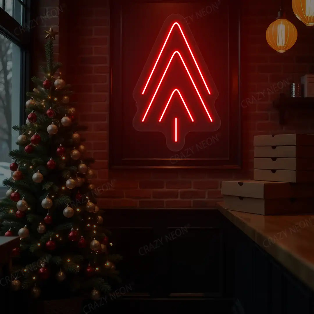 Arrow Tree Neon Sign | Red
