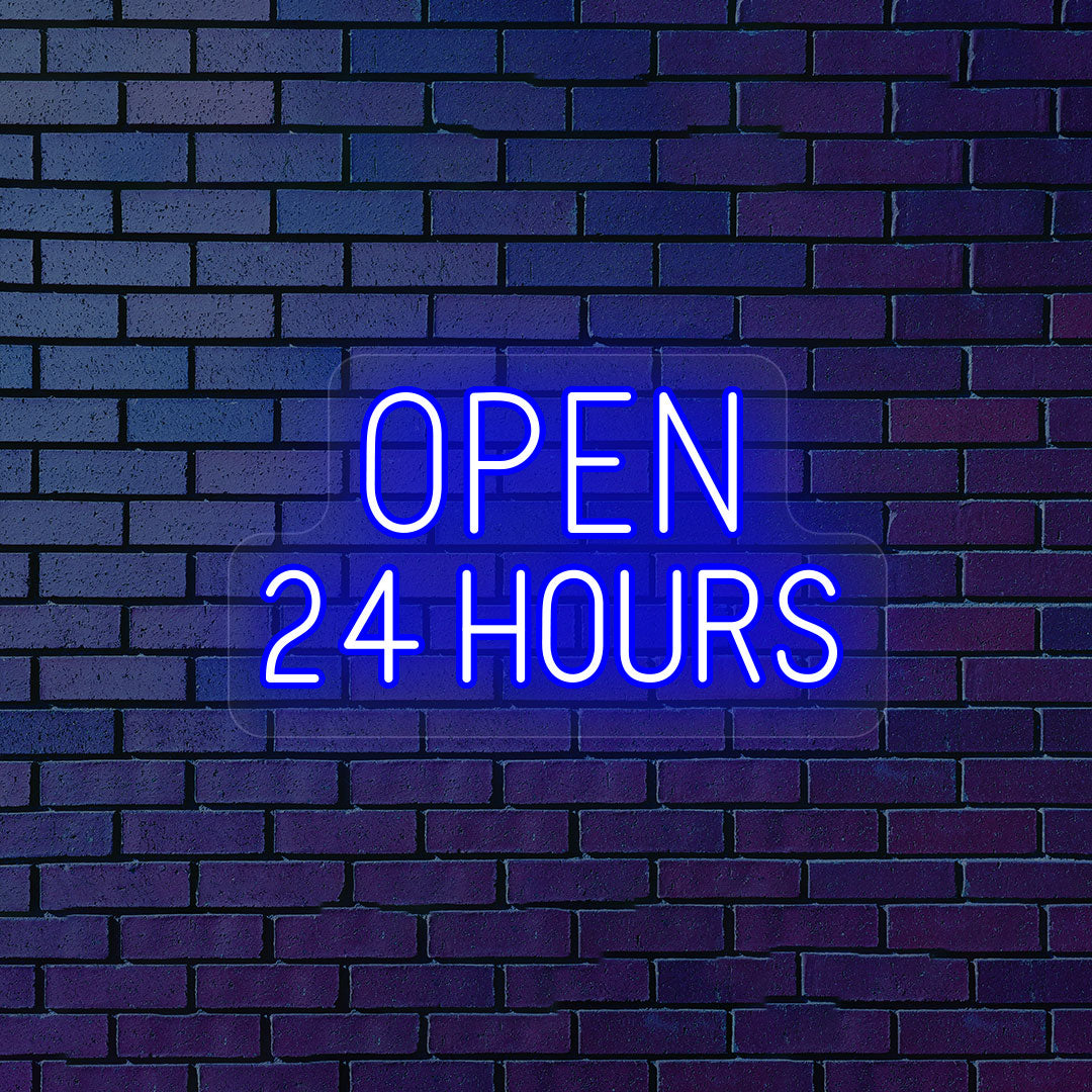 Open 24 Hours Neon Sign | CNUS000112
