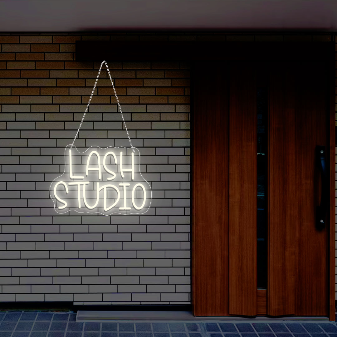 Lash Studio Text Neon Sign | CNUS013010 | Warmwhite