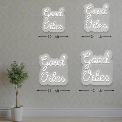 Good Vibes Neon Sign size option
