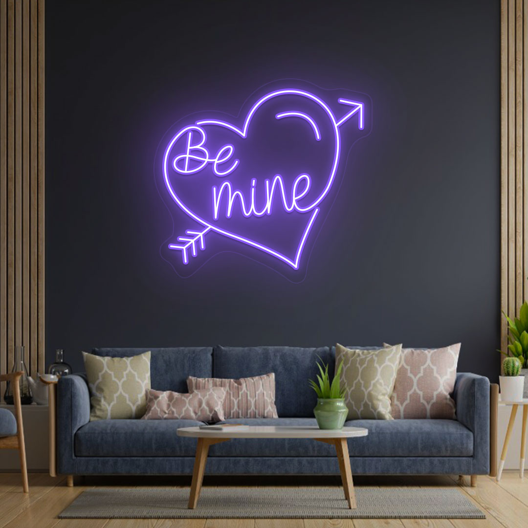 Be Mine Heart Neon Sign