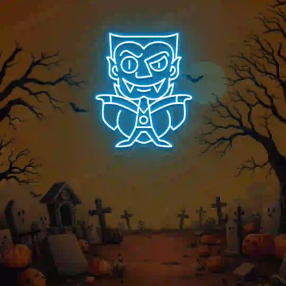 Chibi Vampire Neon Sign | Iceblue