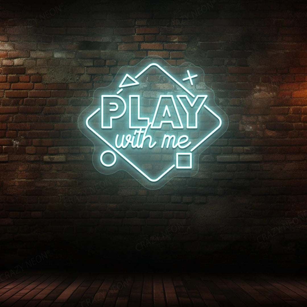 Play With Me Neon Sign | Iceblue