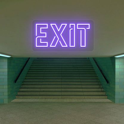 Exit Neon Sign