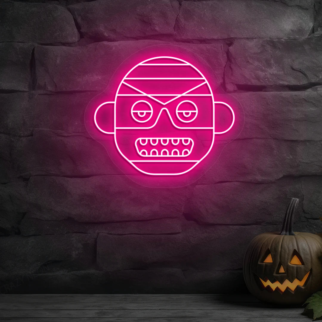 Mummy Frank Neon Sign | Pink