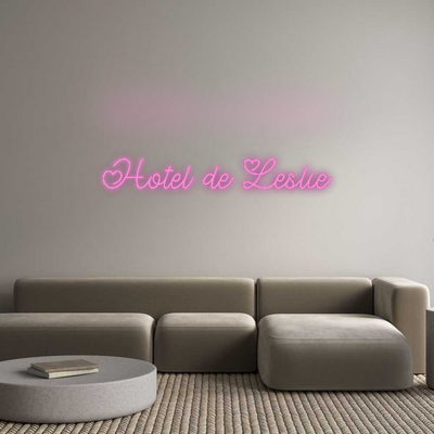 CN LED NEON: Hotel de Leslie