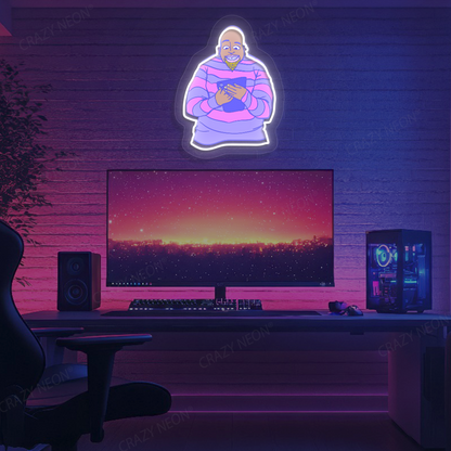Scroll Mode On Neon Artwork | Warmwhite